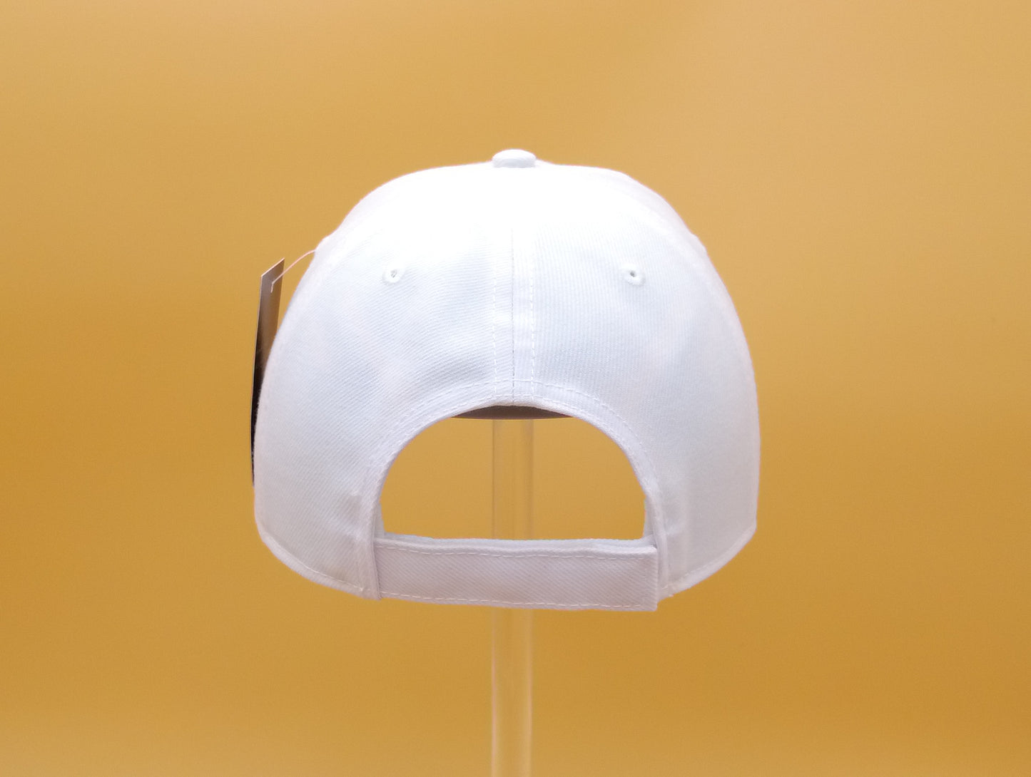 WHITE ACRYLIC BASEBALL CAP