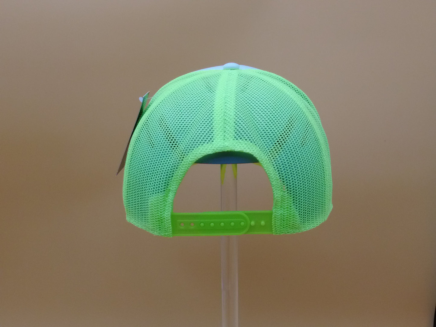 NEON YELLOW/WHITE TRUCKER MESH CAP