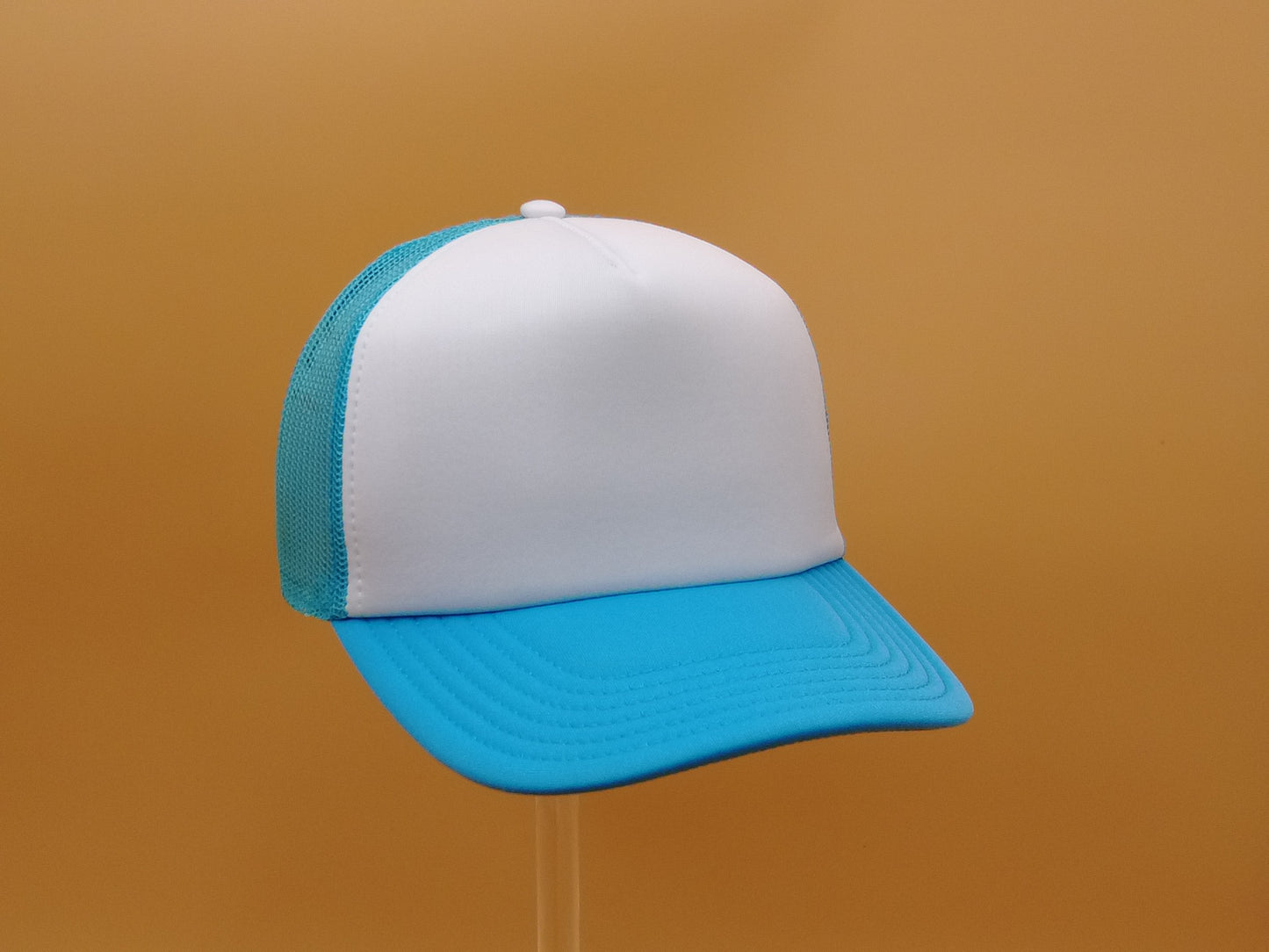 TEAL/WHITE TRUCKER MESH CAP
