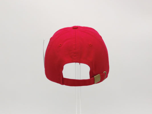RED SOFT COTTON DAD CAP