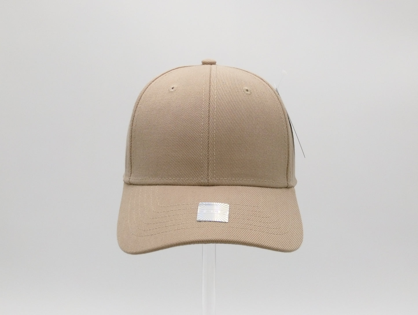 KHAKI ACRYLIC BASEBALL CAP