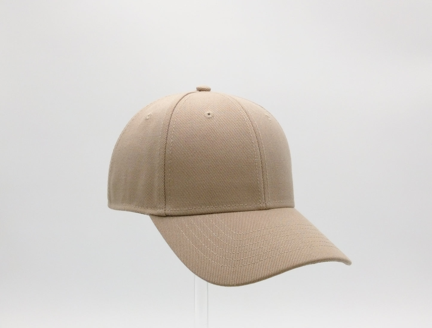KHAKI ACRYLIC BASEBALL CAP
