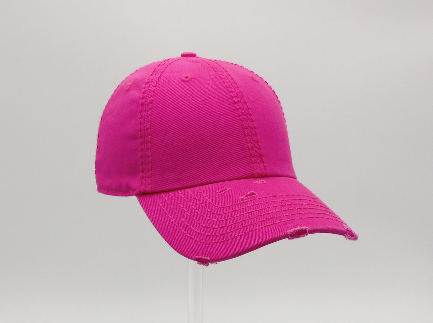 FUCHSIA DISTRESS SOFT DAD CAP