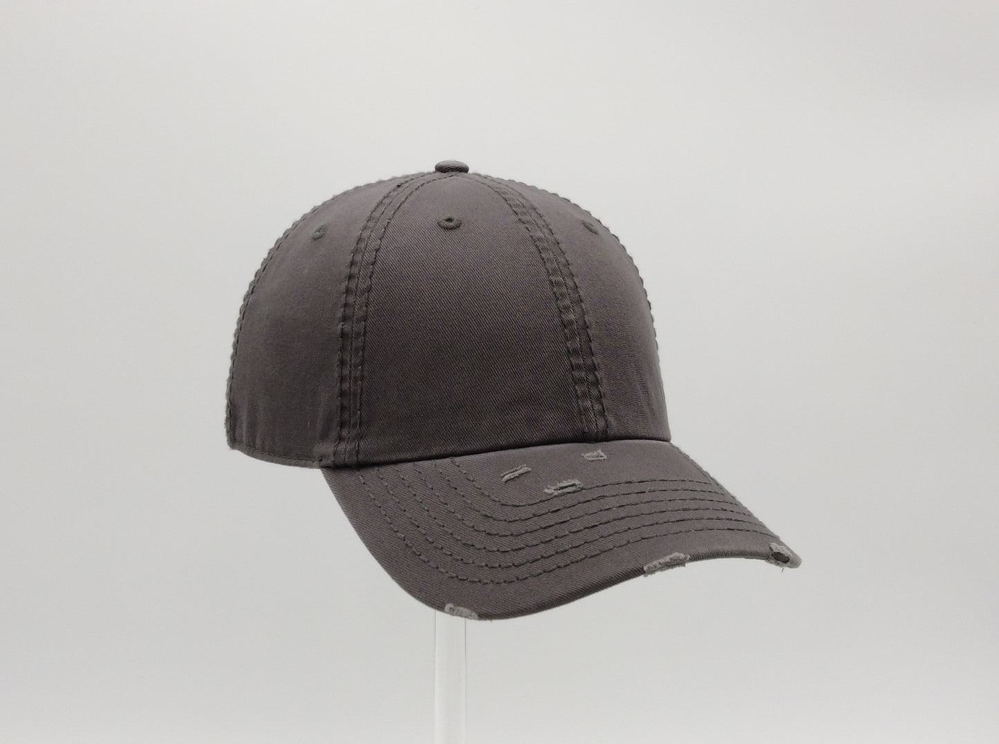 DARK GREY DISTRESS SOFT DAD CAP