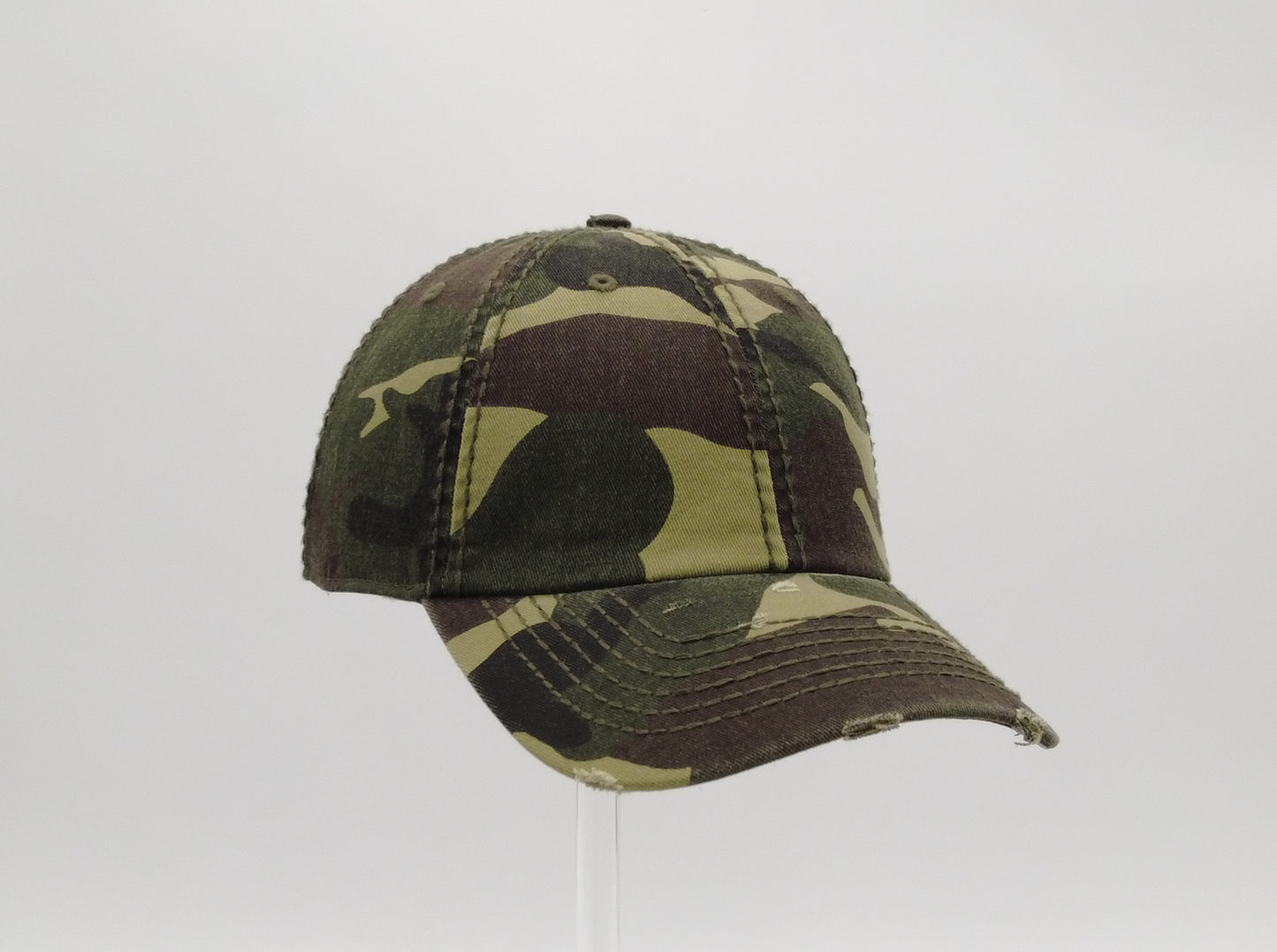 CAMO DISTRESS SOFT DAD CAP