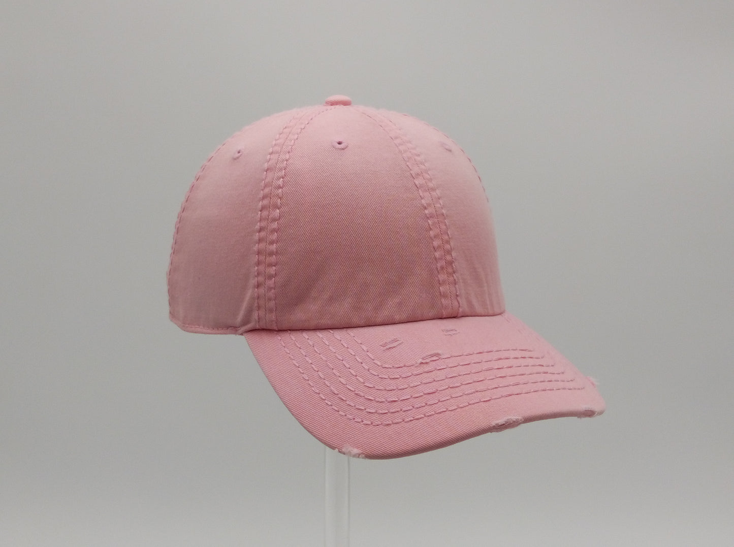 LIGHT PINK DISTRESS SOFT DAD CAP