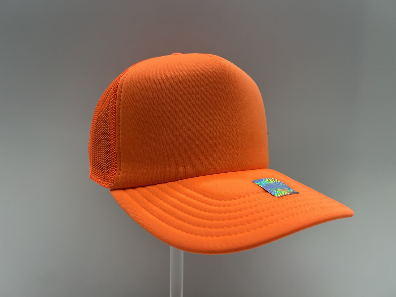 NEON ORANGE TRUCKER CAP