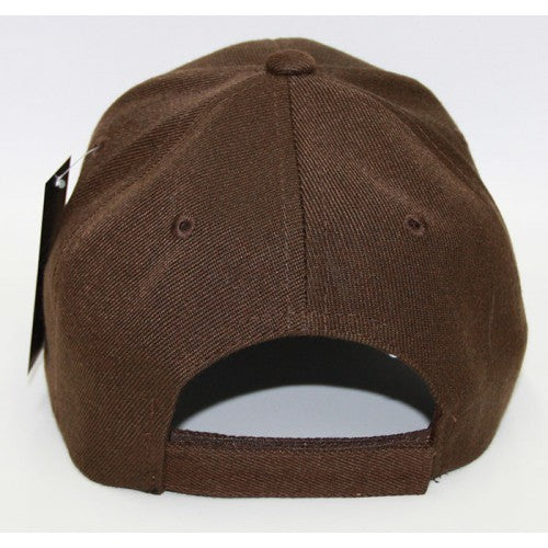 BROWN ACRYLIC BASEBALL CAP