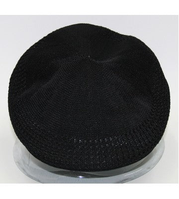 BLACK KNITTED KANGOL