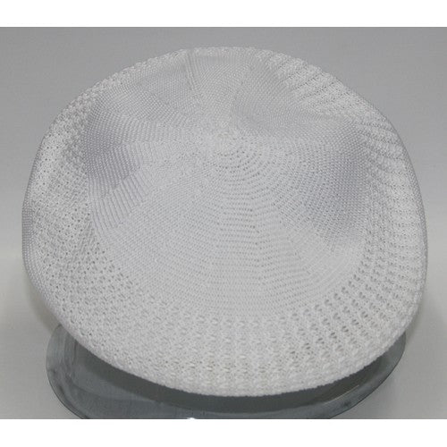 WHITE KNITTED KANGOL