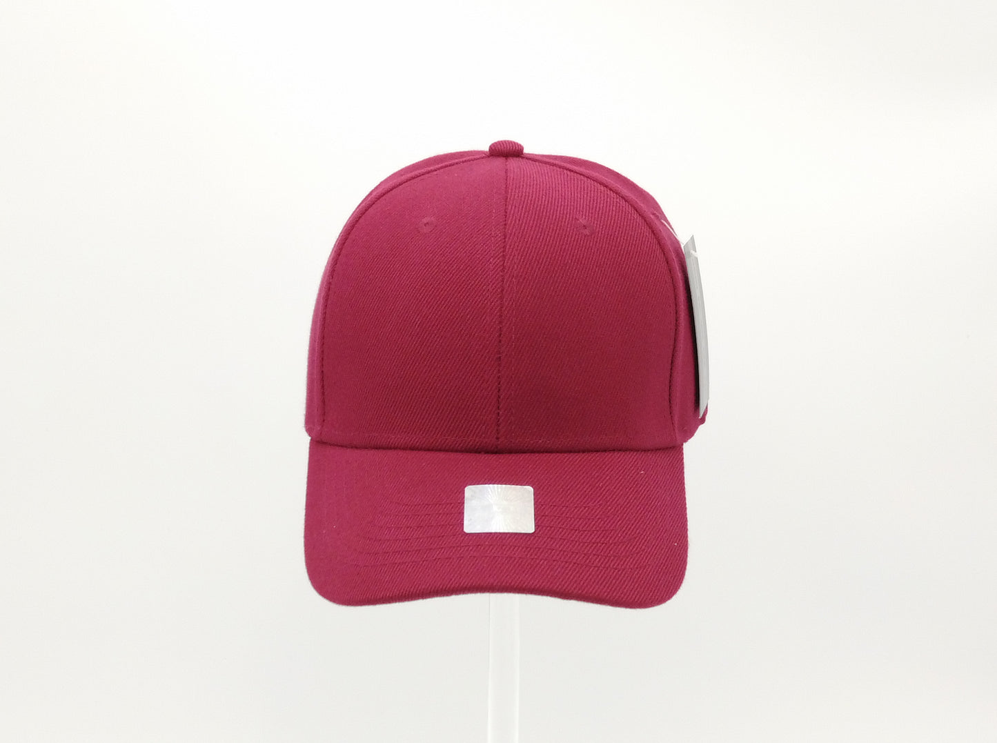 BURGUNDY ACRYLIC BASEBALL CAP