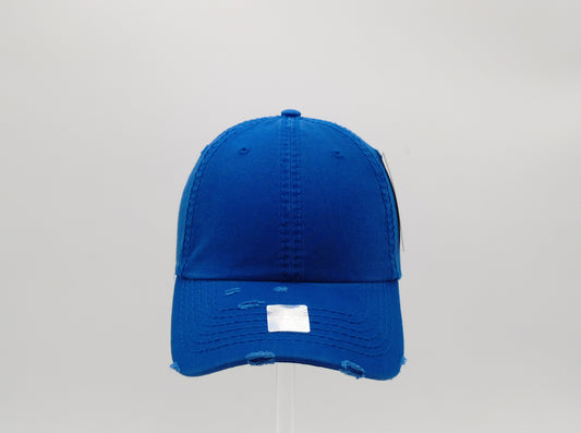 ROYAL BLUE DISTRESS SOFT DAD CAP