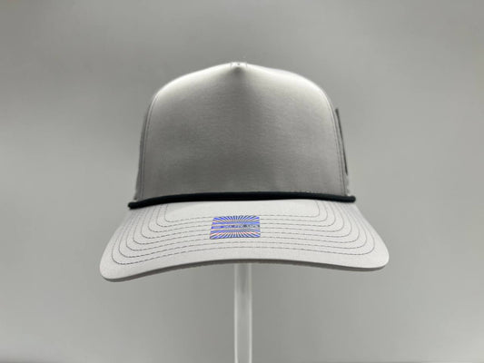 GRAY 5 PANEL ROPE CAP