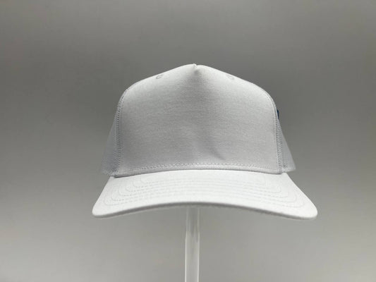 WHITE MESH 5 PANEL CAP