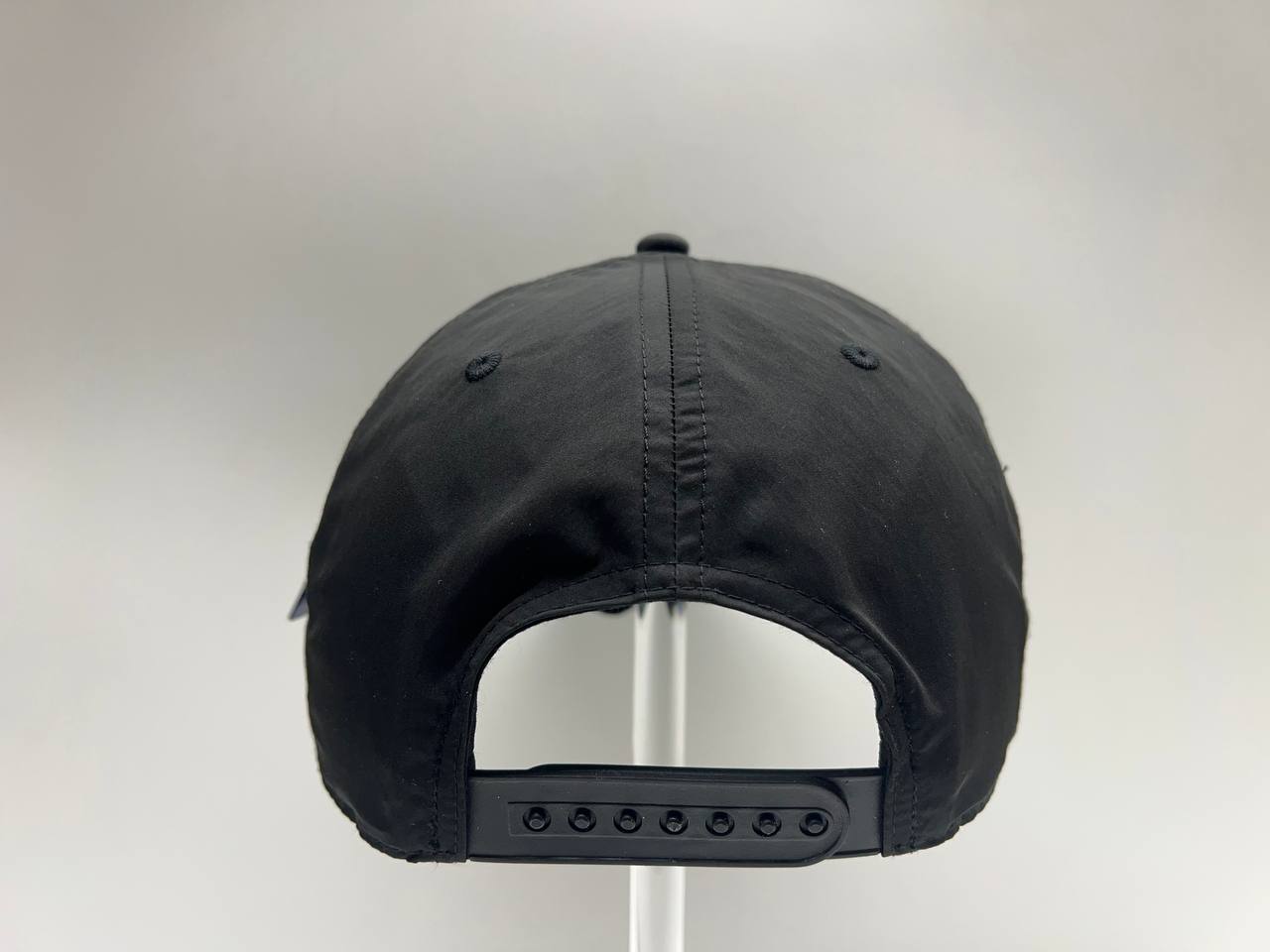 BLACK 5 PANEL ROPE CAP