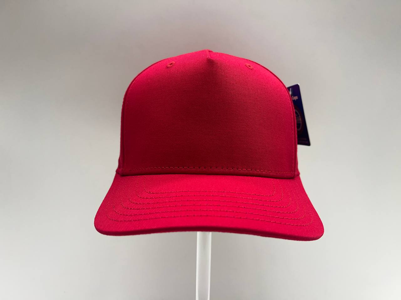 RED 5 PANEL CAP