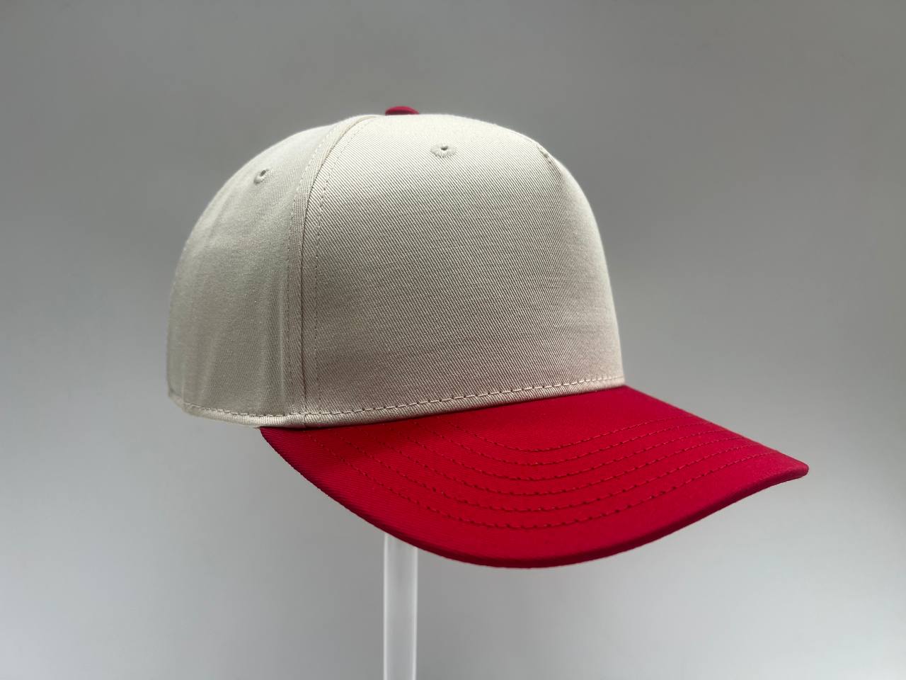 RED/NATURAL 5 PANEL CAP