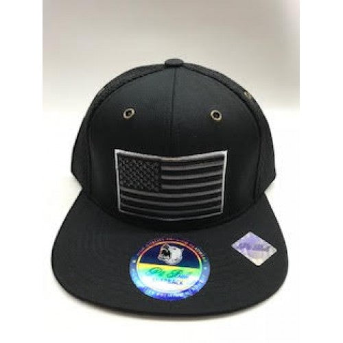 Premium 'Flag' Snapback Black