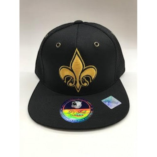 Premium 'Flor De Lis' Snapback Black