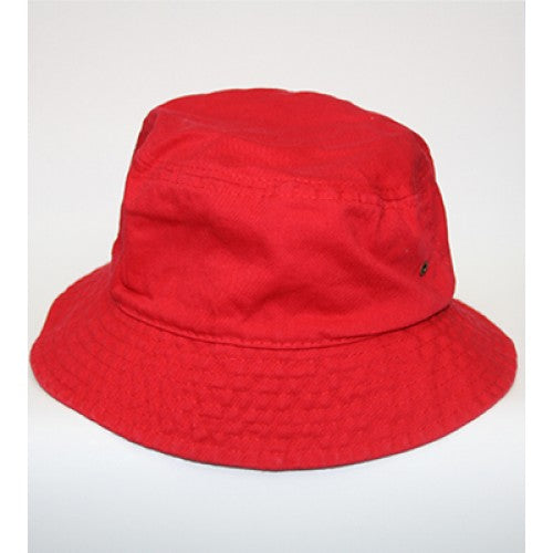 RED BUCKET HAT