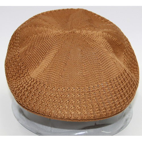 TAN KNITTED KANGOL